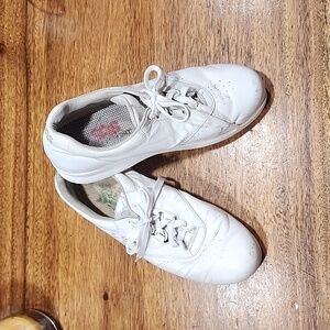 SAS White Leather Free-Time Walking Shoes Size 7M
